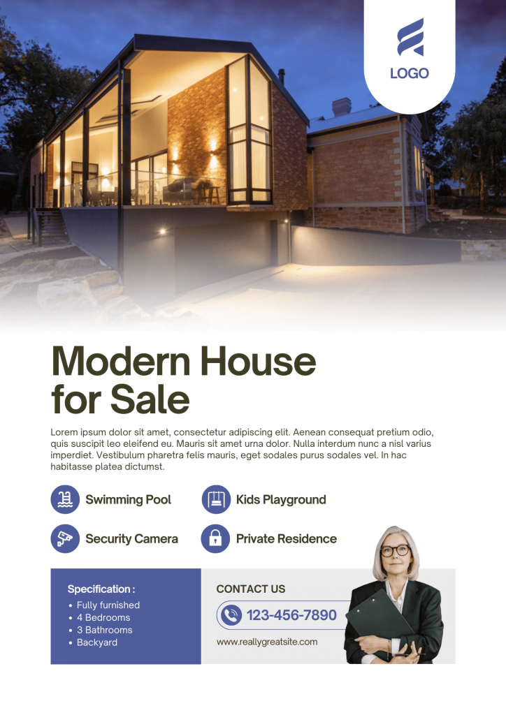 Realtor Selling house