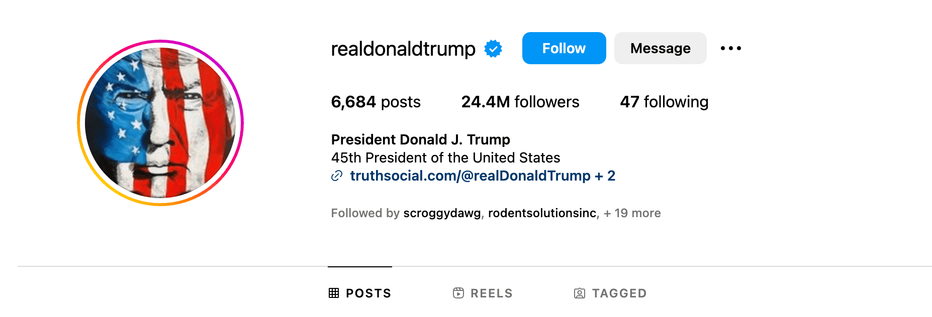 Donal Trump verified